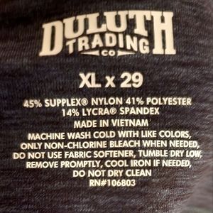 Duluth Trading Company NoGA Classic Relaxed Leg Pants XL x 29